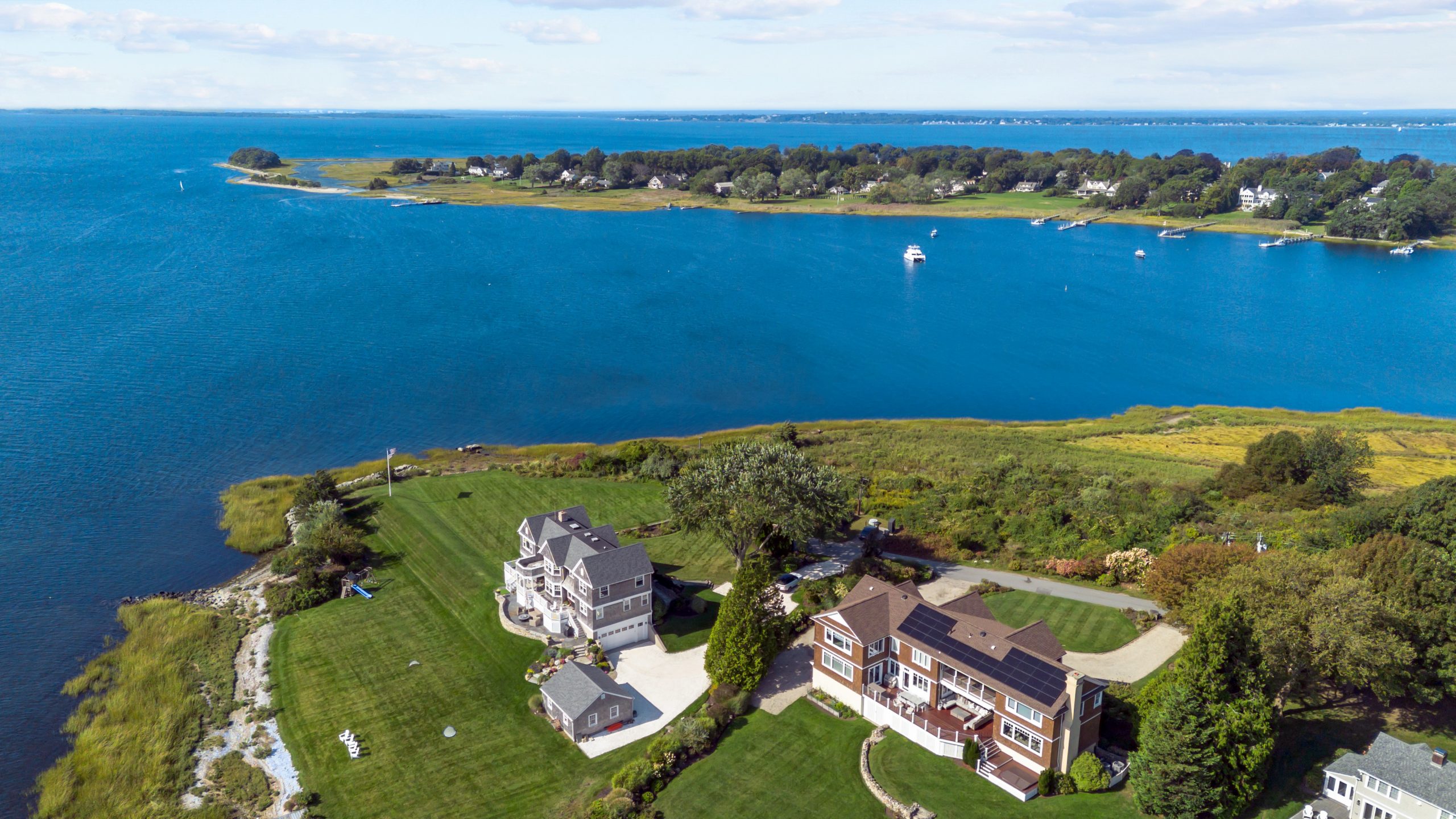 Arial View of Adams Point in Barrington, RI